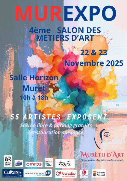 Affiche MUREXPO 2025 logos partenaires format JPG