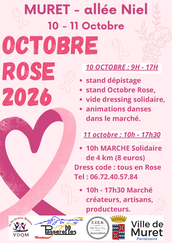 Affiche octobre rose muret