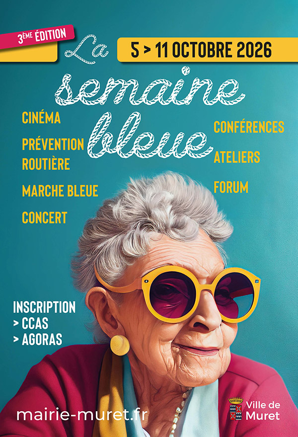 Affiche semaine bleue muret