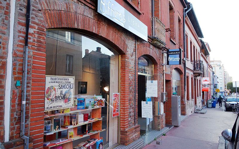 Une rue commerçante du centre-ville de Muret