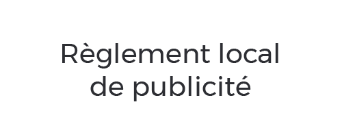 Règlement local de publicité